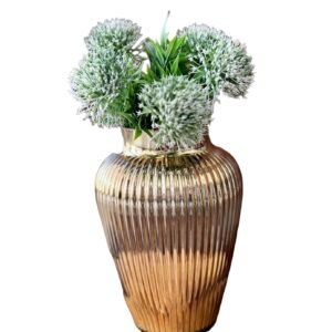 MİNTİGUR UZUN ÇİZGİLİ GOLD VAZO