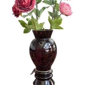 MİNTİGUR CAM SİYAH VAZO