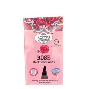 Karma Rose Geri Akış Gül Jumbo Back Flow Konik Tütsü