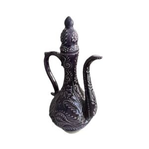 Mor çini işlemeli ibrik